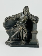 Dante Alighieri Antica Statua In Gesso Scultura Liberty Inizio XX Secolo