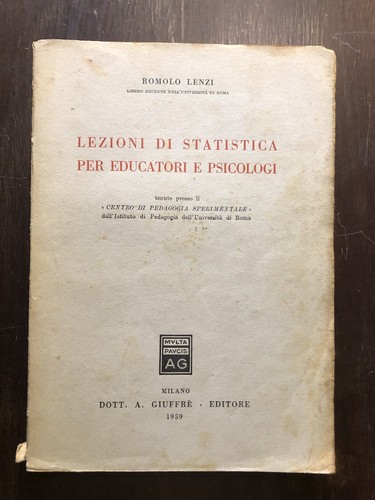 Lezioni statistica per - lezioni, di