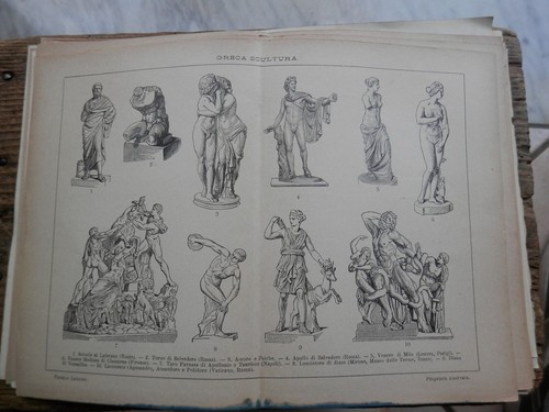 Antica stampa incorniciare - antica, da