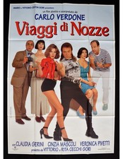 manifesto VIAGGI DI NOZZE carlo verdone gerini mascoli pivetti A401