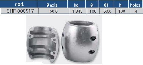 Anodo zinco collare asse - anodo,
