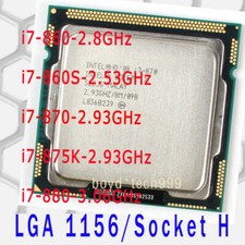 Processore CPU Intel Core i7 i7-860 i7-860S i7-870 i7-875K i7-880 LGA 1156/H