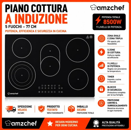 Amzchef piano cottura - cottura, in