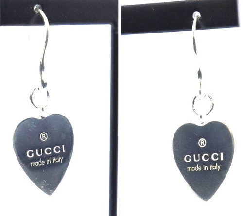 Gucci orecchini goccia cuore - a,