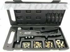 PINZA RIVETTATRICE PER INSERTI RIVETTI FILETTATI 66pz M3 M4 M5 M6 