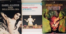 Lotto 3 volumi Isabel Allende La foresta dei pigmei Afrodita Ines dell’anima mia