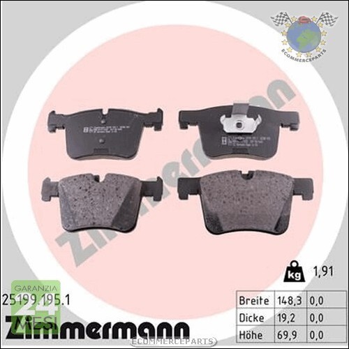 Kit pastiglie freno zimmermann - kit,