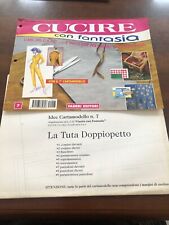 Cartamodello vintage La tuta Doppiopetto sarta cucito  filo cucito