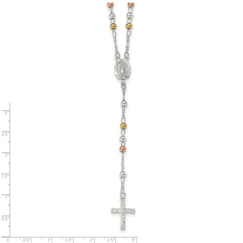 Collana rosario placcato oro