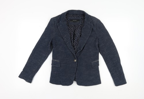 Blazer donna blu regolare