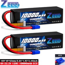2x Zeee 6S Lipo batteria 22.2V