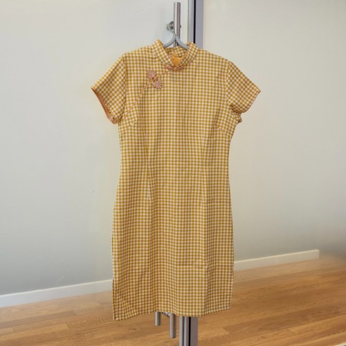 Yellow white plaid - yellow,