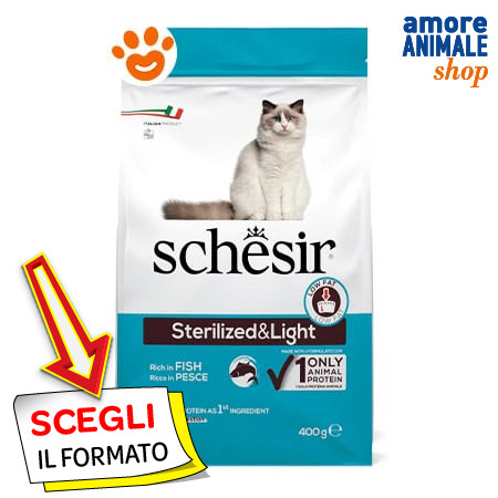 Schesir cat sterilized light - sterilized, &