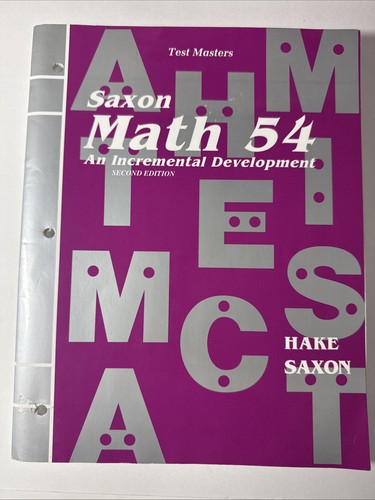 Saxon math - saxon, 54