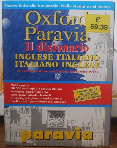 Dizionario oxford paravia - dizionario,