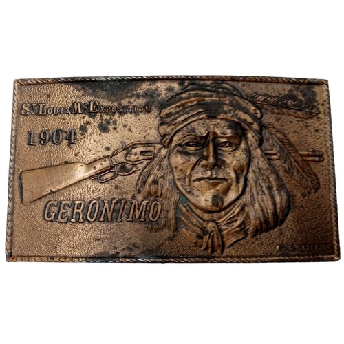 Geronimo belt buckle native - buckle,