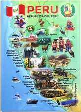 Peru Graphic Map and