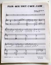 Partition vintage sheet music
