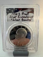 1972 S $1 argento Ike