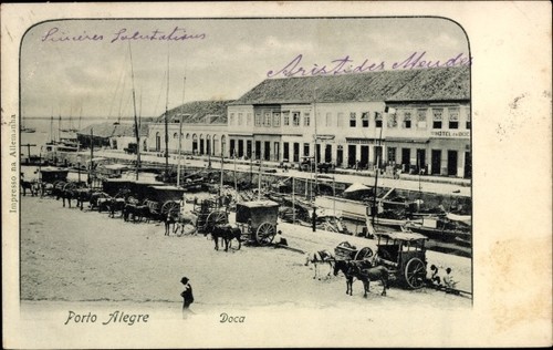 Cartolina porto alegre - porto,
