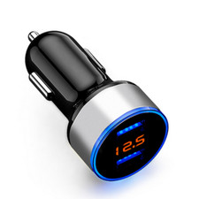 Caricabatteria auto veloce presa accendisigari USB adattatore 2 porte per iPhone Samsung