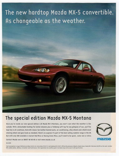 2003 mazda montana - 2003, mx-5