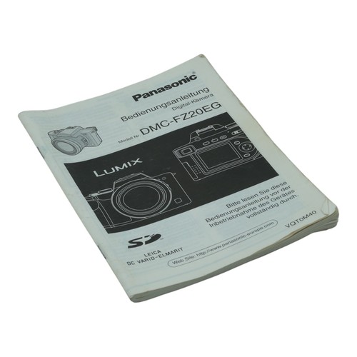 Panasonic dmc fz20eg - panasonic, manuale