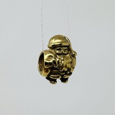 Charm Pandora originale NUOVO - Babbo Natale 790852 - oro 24 carati placcato oro