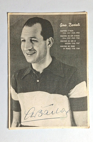 Gino bartali cartolina - gino,