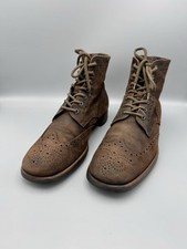 Prada Men’s Brown Suede Ankle Boots 2TE008 | Size 8.5 US / 42 EU | Lace-Up