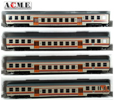 ACME 50051, FS Set n°4 Carrozze con Pilota Tipo Piano Ribassato 1973 Livrea MDVC