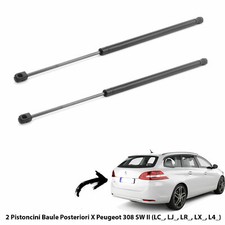 2 MOLLE  A GAS PISTONI PISTONCINI PORTELLONE BAGAGLI X PEUGEOT 308 II SW Da 2014