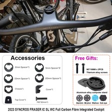 SYNCROS FRASER IC SL WC Carbonio Integrato per Telaio Sparks -20° Manubrio MTB