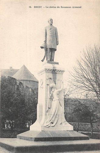 Cpa brest statue - brest,