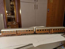 HACHETTE F.S. COPPIA DI CARROZZE "CORBELLINI" IN LIVREA CASTANO ISABELLA