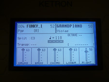 Display LCD blu nuovo compatibile per schermo Ketron X1/X4/SD1