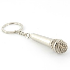 Cool Microphone Mike Keychain