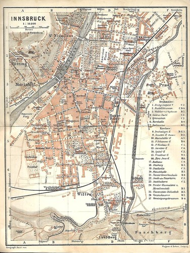 Mappa originale 1911 innsbruck - mappa,
