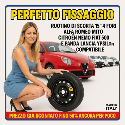 Ruotino scorta 4 fori - ruotino,
