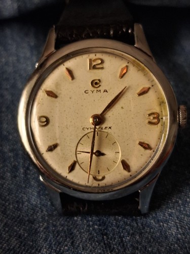 Cyma orologio vintage carica