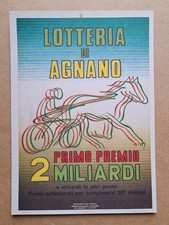 Locandina lotteria di Agnano -