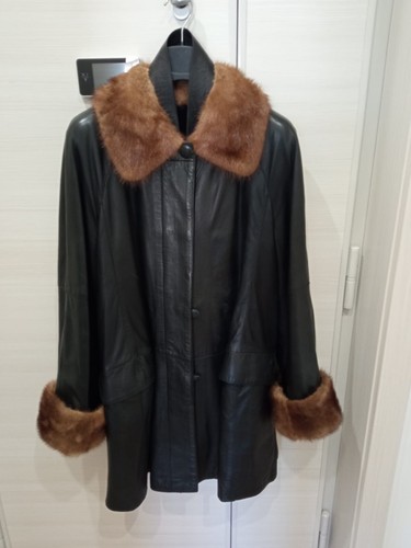 Giacca pelle con bordi e - con,