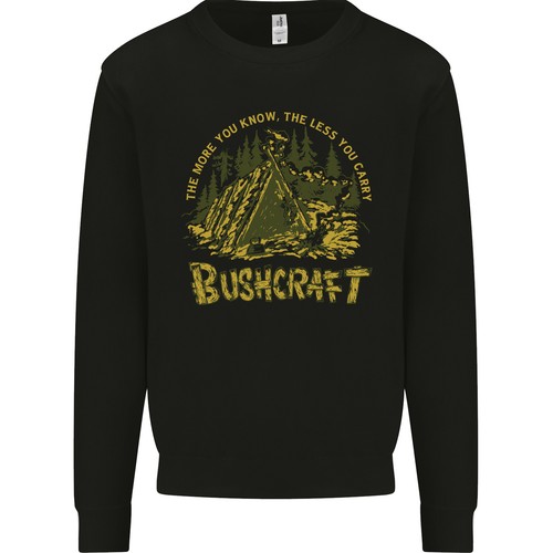 Felpa uomo bushcraft - felpa,