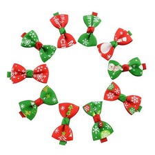 20pcs baby girl per natalizi kid kid bowknot per accessori clip