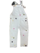 Scotch & Soda Salopette bambina in jeans bianco taglia 6 anni