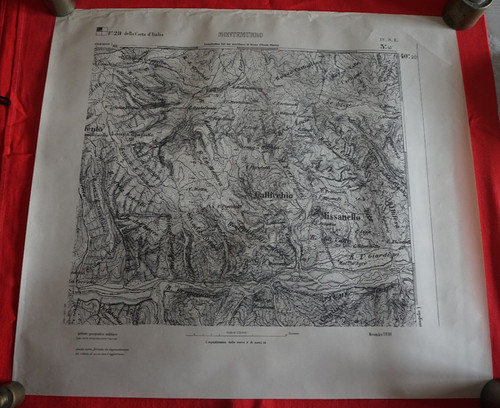 Rara carta mappa montemurro - rara,