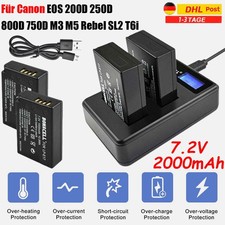 2 batterie 2000 mAh LP-E17 +