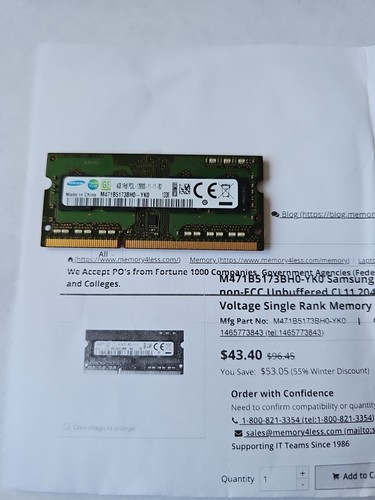 Samsung laptop ram - gb,