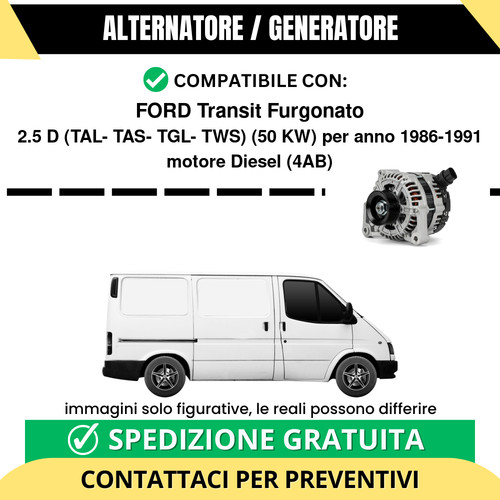 Alternatore ford transit - ford,