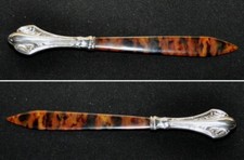 Set scrivania Argento 800 tartaruga Tagliacarte Penna pennino Perry & C London